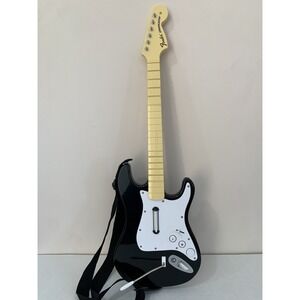 Wii Harmonix Rock Band Fender Stratocaster Guitar #19091 - NO DONGLE + TESTED